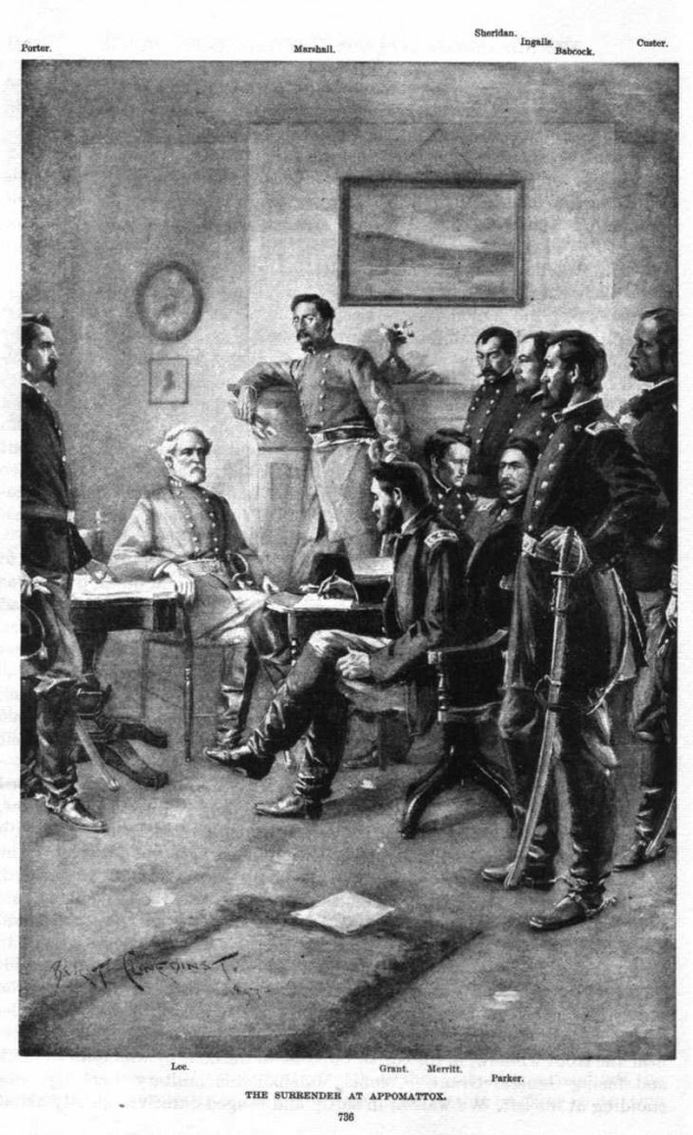 robert e lee surrender at appomattox. Confederate General Robert E.