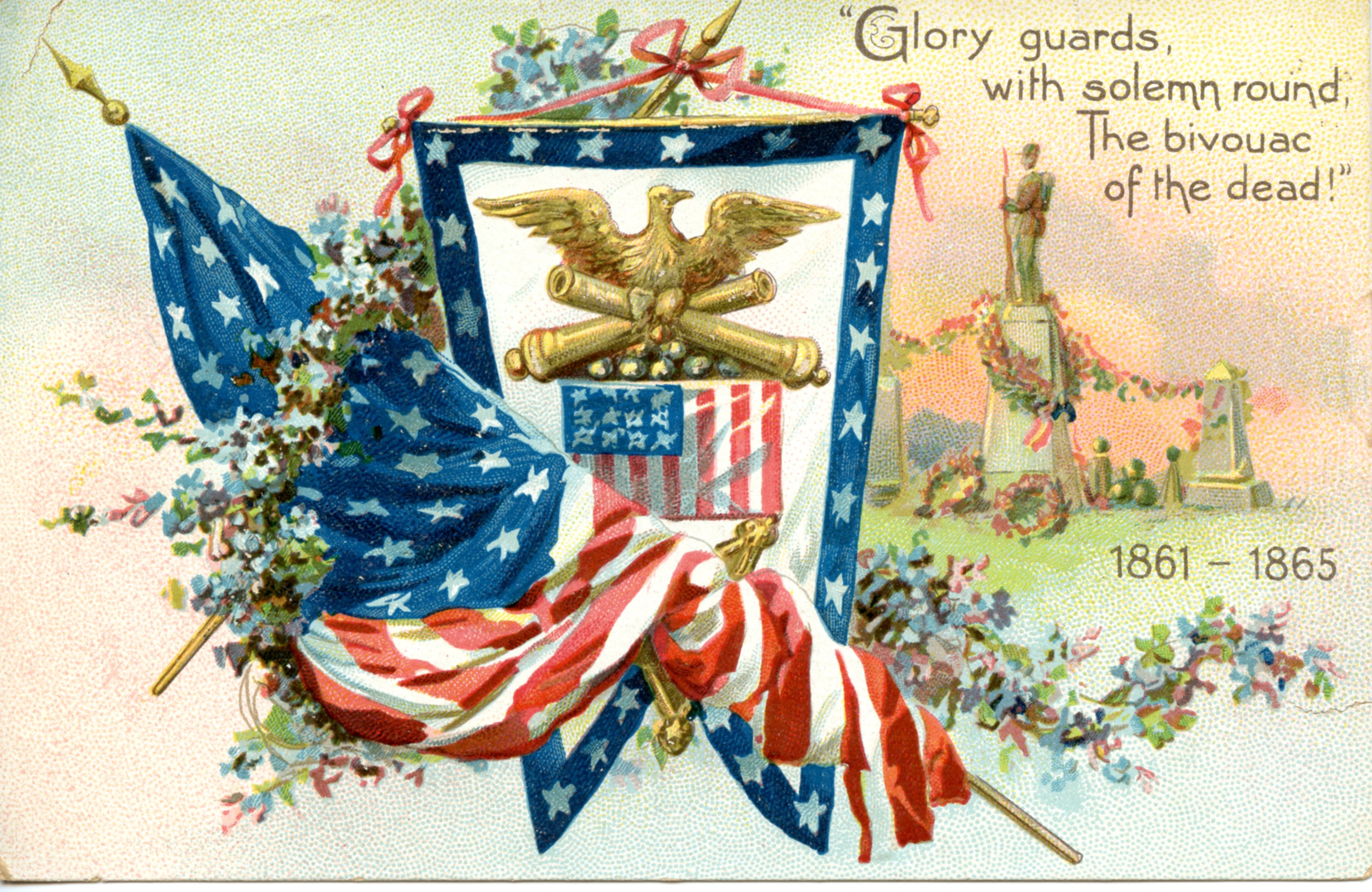 Civil War Blog Patriotic Symbols Of The Civil War Post Card View