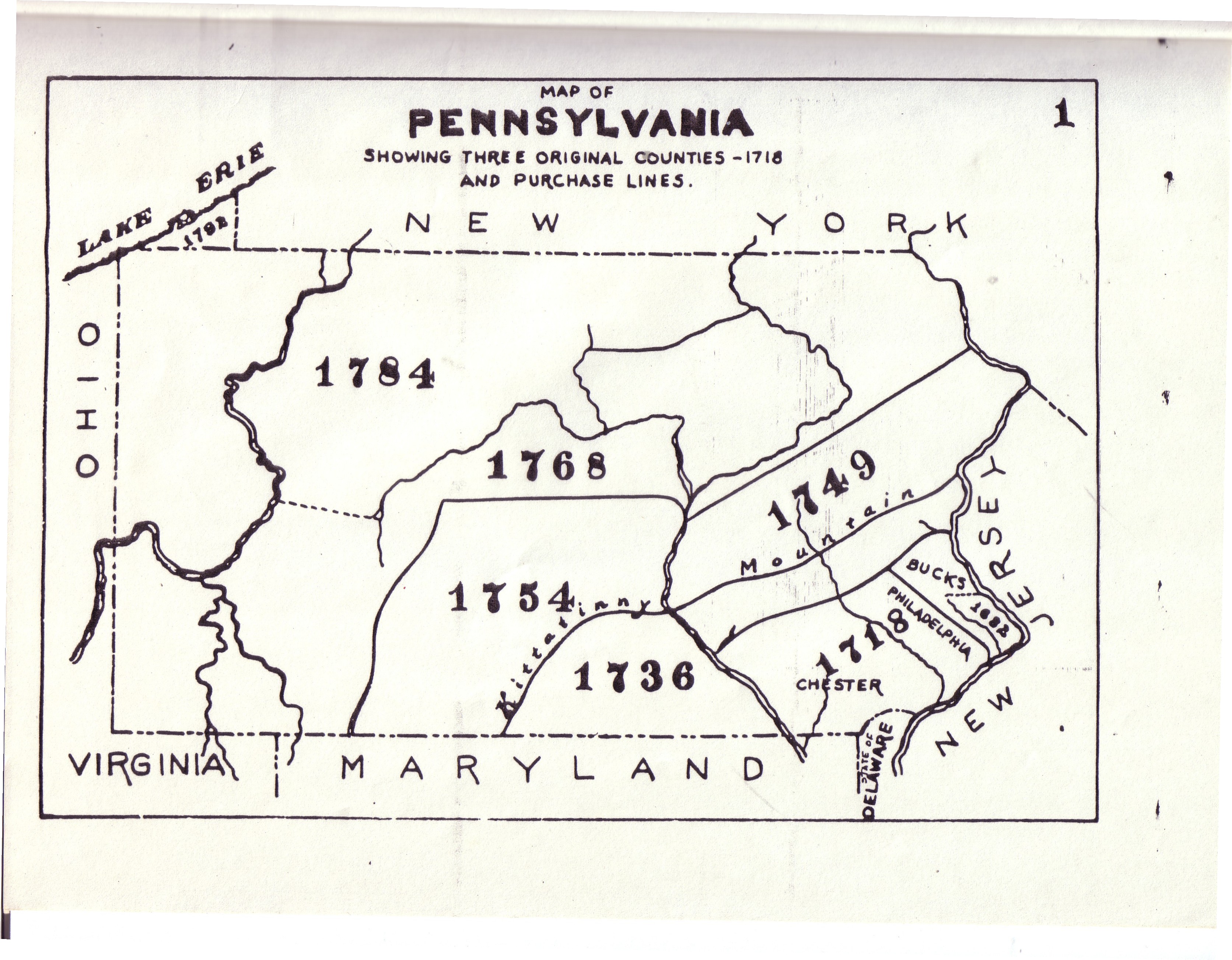 Pennsylvania Counties Historical Maps