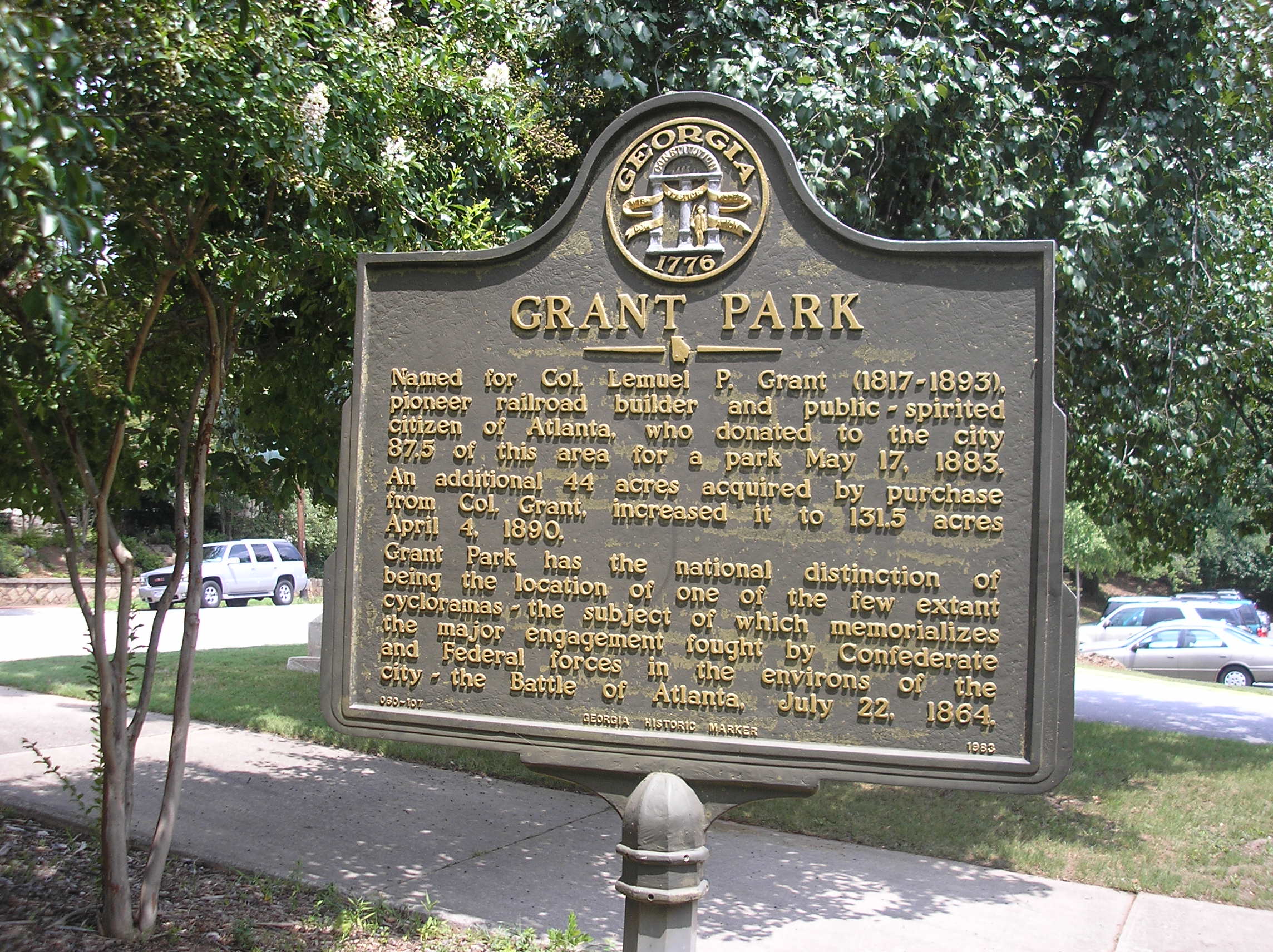 Civil War Blog » Grant Park and the Atlanta Cyclorama