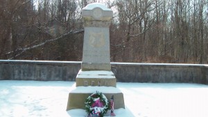 Monument in approximately the area where Reno was mortally wounded