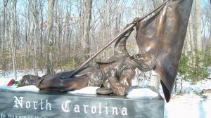 The North Carolina soldier, immortalized in bronze