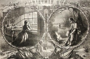 Christmas Eve in the Civil War (Harpers Weekly, 1863)